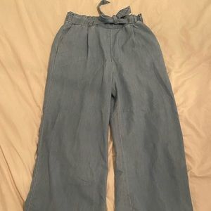 H&M wise leg paper bag jeans